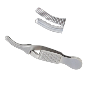 Pince chirurgicale manuelle Dieffenbach Serrefine courbée de 4,5 cm en acier inoxydable, instrument micro-hémostatique réutilisable pour interventions délicates - Product Image 3