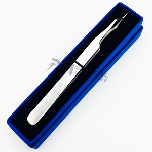 Pince à épiler pointue en acier inoxydable de haute qualité RMI pour extensions de cils - Product Image 3