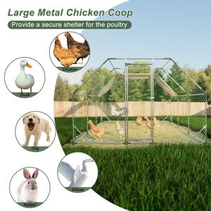 Grande Pollaio in Metallo Zincato 3x6 Metri, Recinto per Polli da Cortile, Gabbia per Galline - Product Image 6