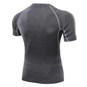 เสื้อรัดกล้ามเนื้อผู้ชายแบบแห้งเร็ว ระบายอากาศได้ดี เป็นมิตรกับสิ่งแวดล้อม พิมพ์ลายโลโก้ด้วยเทคนิคการถ่ายเทความร้อน สำหรับออกกำลังกาย กีฬา MMA รุ่น 2026 - Product Image 3