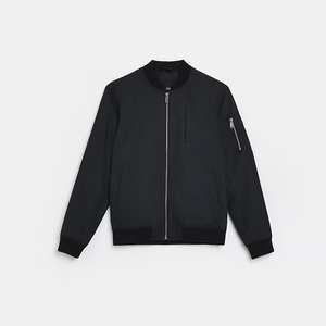 2026 High Quality Lightweight Polyester Bomber <b>Jacket</b> for Men OEM Custom Logo Stand Collar Winter Bomber <b>Jacket</b> - Product Image 1