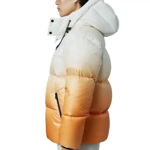 Chaqueta Acolchada Personalizada para Hombre, Chaqueta de Plumón con Relleno de Burbujas, Material de Poliéster de Alta Calidad, Color Degradado - Product Image 3