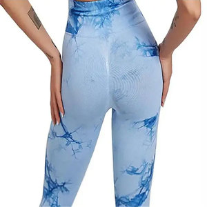 Leggings de Yoga de Cintura Alta, Largos, Simples, con Estampado por Transferencia de Calor, Cintura Elástica sin Costuras, Spandex/Nylon Ecológico - Product Image 6