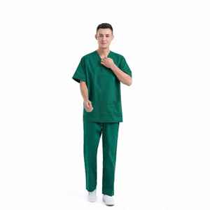 Uniformes Médicos Personalizados, Uniformes de Hospital, Uniformes de Enfermería, Top de Manga Corta, Traje de Enfermería, Corte Ajustado y Elástico - Product Image 2