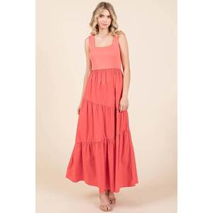 Robe longue Mittoshop Mix Media à col carré Variante remplie à la main - Product Image 2