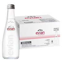 Eau Minérale Naturelle Superieure Evian 750ml, Pack de 12, Provenant des Alpes Françaises