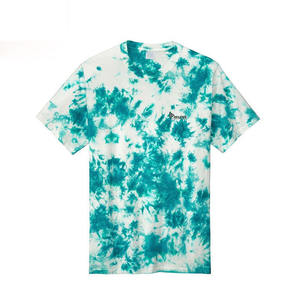 เสื้อยืดผู้ชายแบบย้อมสีพื้นขายส่ง – เสื้อแขนสั้นสไตล์สตรีทฮิปฮอป - Product Image 2