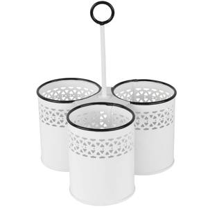 Portacubiertos de alambre negro de estilo premium para oficinas, cafeterías, restaurantes, organizador de mesa de comedor y soporte para utensilios de cocina. - Product Image 2