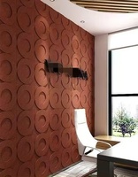 Decoración de Oficina para Estaciones de Trabajo, Imitación Personalizada de la Estética Natural, Paneles Acústicos de Techo con Vigas de Madera Real