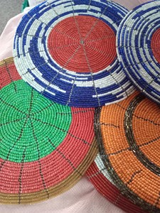 Artistic Beaded Embroidery Placemat Handmade Decorative <b>Table</b> <b>Mat</b> for <b>Dinner</b> <b>Table</b> Wedding Party and Festive Occasions - Product Image 3