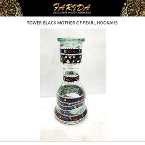 ชุดบารากุ Farida Luxury แบบตรง ผิวเคลือบเงา สแตนเลสสตีล สีดำมุก พร้อมสาย 1 เส้น สไตล์อียิปต์ - Product Image 5
