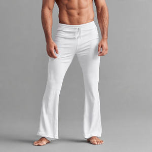 Legging évasé unisexe pour la course en extérieur et la gym, 100% polyester, taille élastique, pour hommes et femmes - Product Image 4