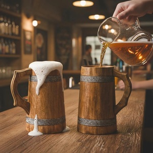 Verre à shot médiéval en bois - Compatible lave-vaisselle et écologique, personnalisable - Product Image 1