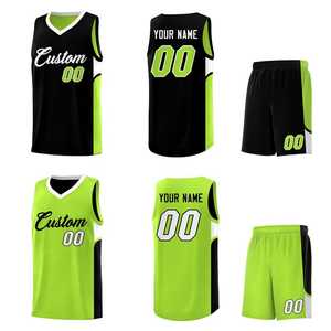 Ensemble de maillots de basket-ball personnalisés unisexe pour adultes, orange, blanc, jaune, sublimé, débardeur à col en V, short, maille respirante, 100% polyester - Product Image 5