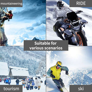 Mitaines de sport d'hiver Chic Seeker pour garçons et filles de 2 à 6 ans, rayées, en acrylique/coton, longueur poignet, pour le ski, l'extérieur, chaudes et décontractées - Product Image 5