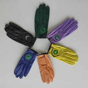 ถุงมือหนังแท้สีขาวสำหรับกอล์ฟ แบบ unisex กันลื่น สายรัดข้อมือปรับได้ พร้อมแถบตีนตุ๊กแก รับทำโลโก้ตามสั่ง OEM สำหรับกีฬา - Product Image 5