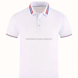 T-shirt en coton pour hommes de qualité supérieure Logo personnalisé Poids lourd Long pour polos d'été, polos pour hommes - Product Image 1