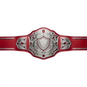 Cinturón de Campeonato Personalizado, Premio Deportivo, Cinturón de Trofeo con Placa Metálica Grabada, Correa de Cuero, Calidad Premium para Competencia - Product Image 1