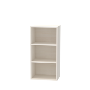High Quality FURNIZONE 1612 Modern Wood 3 Tier Open Shelf Storage <b>Cabinet</b> Compact Living Room Bookcase Organizer Honey Oak - Product Image 1