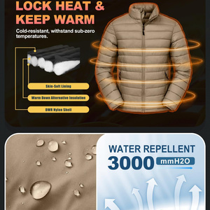 Chaqueta Acolchada para Hombre al por Mayor, Multicolor, Ligera, Impermeable, Ecológica, Transpirable, 100% Poliéster, Chaquetas Acolchadas de Invierno - Product Image 6