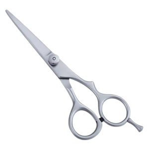 Ciseaux de salon de coiffure professionnels en acier inoxydable japonais 440C de haute qualité, à lame courbée, manche droit, traités thermiquement sous vide pour l'épilation - Product Image 2