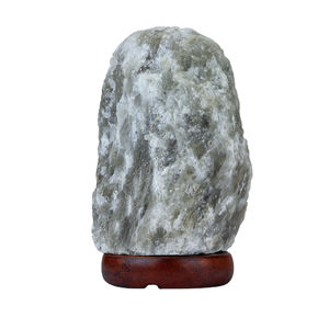 Lámpara de Sal Gris del Himalaya Natural Ecológica al por Mayor con Interruptor Regulador de Intensidad y Base de Madera Tallada - Certificación CE/ROHS/ETL - Product Image 6