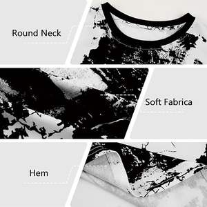 T-shirts graphiques hip-hop pour hommes, décontractés, élégants, tendance, imprimés - Product Image 4