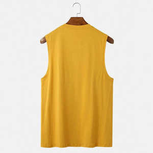 Débardeurs pour hommes 100% coton, respirants, design décontracté et ajusté, confortables, sans manches, pour la gym, la course à pied, grandes tailles - Product Image 2