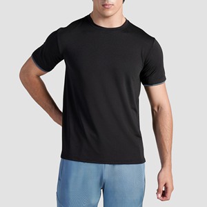 T-shirt de performance supérieure à coupe classique, respirant, en coton pour l'été, fabrication OEM - Product Image 5