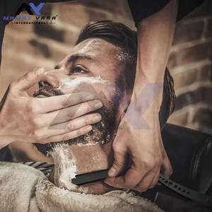 Rasoir de barbier ergonomique en acier inoxydable à bord droit, durable, pour des rasages de précision et des rasages parfaits en salon, design classique - Product Image 3
