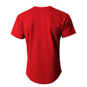Maillot de baseball personnalisé en gros, respirant, grande taille, avec boutons, pour le sport - Product Image 4