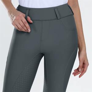 Pantalones de equitación occidentales coloridos para mujer, antideslizantes, con silicona en toda la asiento, de alta elasticidad, de alta calidad. - Product Image 2