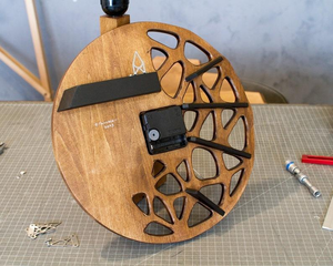 Premium Wooden Wall <b>Clock</b> - Handmade Art Design with Quartz <b>Movement</b> for Modern Homes - Product Image 4