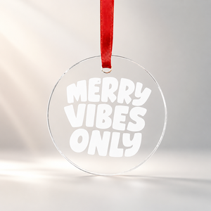 Customizable Clear Acrylic Christmas Ornament with Personalized Text <b>Hanging</b> Tree Decoration Holiday Gift Souvenir - Product Image 3