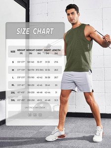 Débardeur de sport pour homme de qualité supérieure, en spandex/coton, séchage rapide, anti-UV, respirant, pour la salle de sport et l'entraînement, sans manches - Product Image 6
