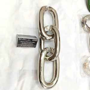 โซ่โลหะคุณภาพสูง ป้องกันน้ำได้ เป็นมิตรกับสิ่งแวดล้อม สีโครเมียม งานฝีมือ SAMI - Product Image 4