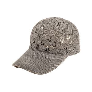 Gorra de béisbol de malla transpirable y impermeable estilo retro británico con perlas para mujer, venta al por mayor - Product Image 6