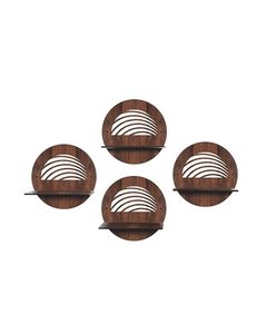 Wooden Wall Shelf Planter Stand Wall Mounted Floating Display <b>Rack</b> Decorative <b>Storage</b> Organizer for <b>Kitchen</b> Bedroom Living Room. - Product Image 1