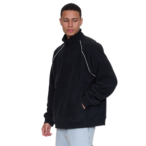 Chaqueta de Forro Polar de Algodón Personalizada para Hombre, 340 GSM, Ecológica, Transpirable, de Secado Rápido, con Media Cremallera, para Senderismo, Correr, Camping, OEM - Product Image 3
