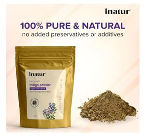 Poudre d'indigo naturelle pour cheveux – Coloration capillaire végétale bio et naturelle – Teinture capillaire sans produits chimiques – Contrôle des pellicules - Product Image 2