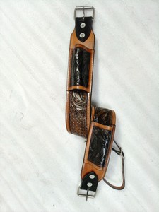 Hot Sale Authentic Western Saddle Leather Girth Horse Bucking Strap Customizable Colors Sizes ADEEFA Brand Horse <b>Equestrian</b> - Product Image 2