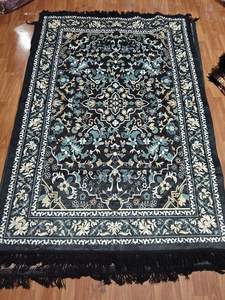 Tapis d'intérieur moderne en polyester, tissé, à motifs médaillon Paisley ornés, épais, doux, à franges, pour salon, chambre, maison, prière - Product Image 4