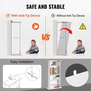 Mobiletto Portaoggetti a 5 Ripiani per Soggiorno, Scaffali Regolabili per CD, Contiene 240 CD e Protegge Film, Musica e Video - Product Image 4