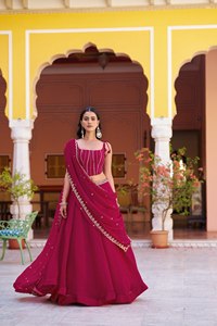 Lehenga Choli de Diseño Moderno con Bordado, de Alta Demanda, para Fiestas, para Mujer, de Proveedor Indio - Product Image 1