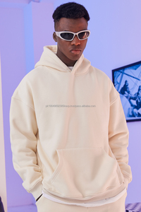 เสื้อฮู้ดดี้ผ้าฟลีซทรงโอเวอร์ไซส์แบบยูนิเซ็กซ์สำหรับผู้ชาย ผลิตตามแบบ BSCI พร้อมบริการพิมพ์โลโก้แบรนด์ OEM และลวดลายดีไซเนอร์สำหรับฤดูหนาว - Product Image 5