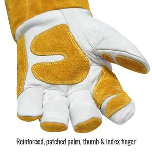 Safety Leather welding gloves high demanding anti-bacterial heat resistant soft <b>material</b> comfortable best Welding Glove - Product Image 1