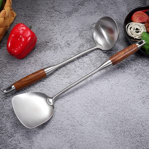 Utensilios de Cocina Modernos de Acero Inoxidable de Buena Calidad, Cucharón, Espátula, Servidor de Espaguetis, Mango Personalizado, Empaque Personalizado - Product Image 5