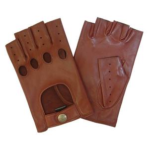 Women's Beige Leather <b>Touchscreen</b> <b>Gloves</b> Wrist-Length Full Finger Split Cuff Cashmere Lined Casual Daily Use Needle Detection - Product Image 1