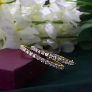 Brazalete de Diamantes Moissanite de Primera Calidad para Mujer, Joyería Fina, Regalo de Aniversario y Compromiso, Disponible para la Venta - Product Image 3