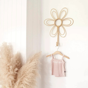 Ganchos de Pared con Forma de Flor de Ratán, Gancho Individual para Colgar Abrigos, Venta Directa de Fábrica - Product Image 4